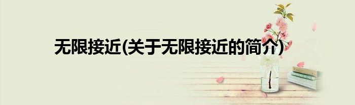 无限接近(关于无限接近的简介)