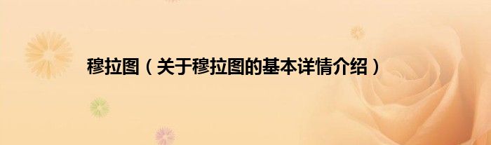 穆拉图（关于穆拉图的基本详情介绍）