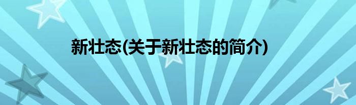 新壮态(关于新壮态的简介)